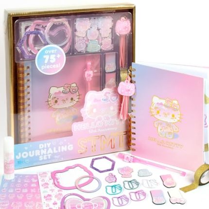 Hello Kitty Official Sanrio 50th Anniversary Journaling Set by STMT. Cute School Supplies. Stationery. Fun Office Supplies. Sanrio Stationery. Great Gift Set