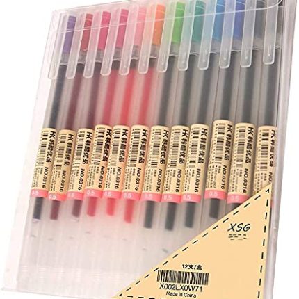 Premium Gel Ink Pen Fine Point Pens Ballpoint Pen 0.5mm for Japanese Office School Stationery Supply 12 Packs